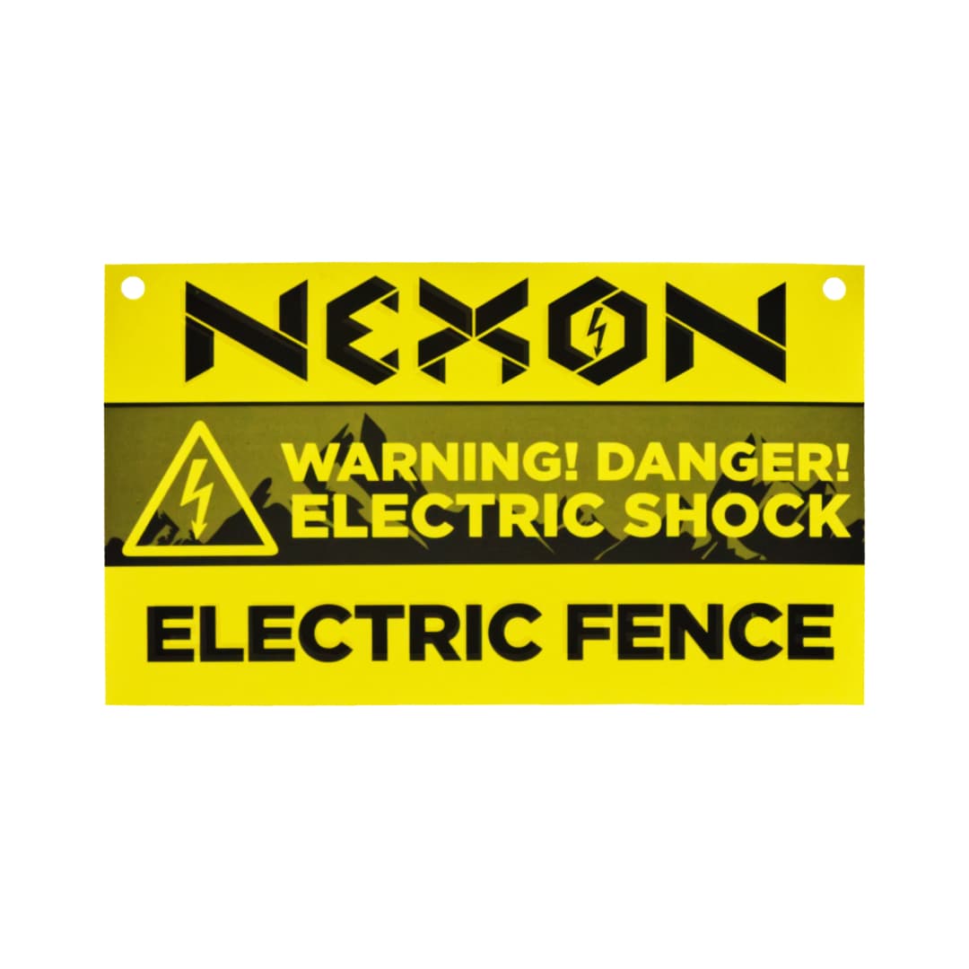 Figyelmeztető tábla villanypásztorhoz NEXON