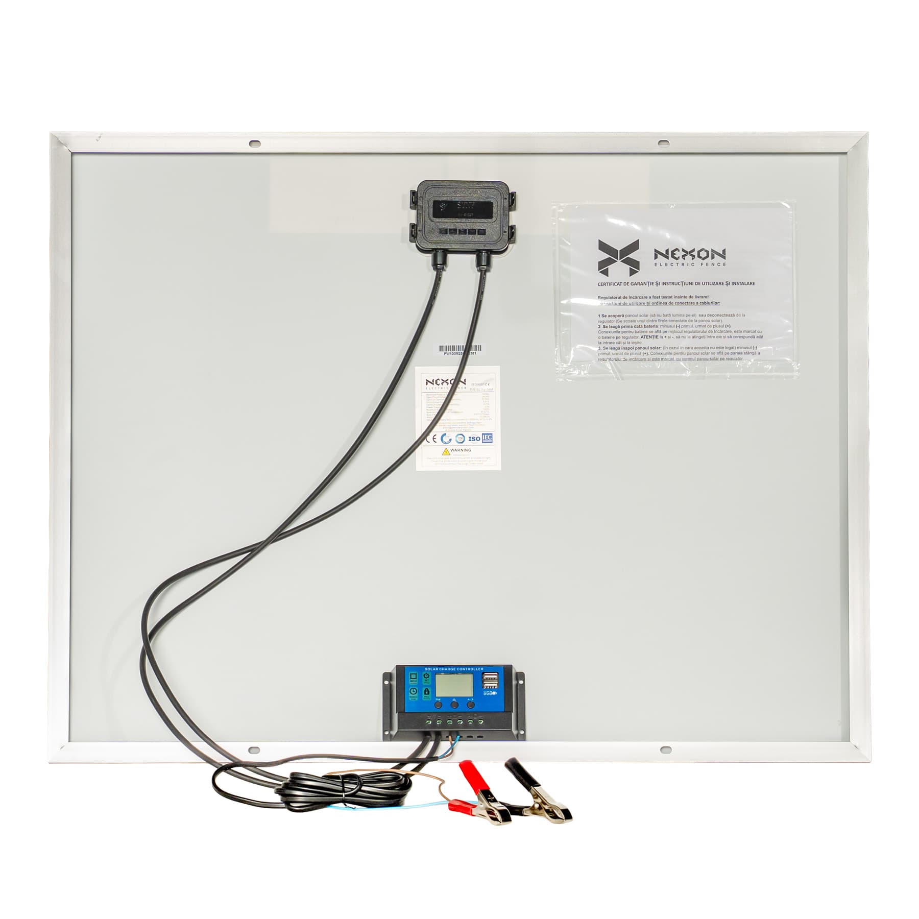 NEXON 100W napelem villanypásztorhoz szabályzóval – 2. kép