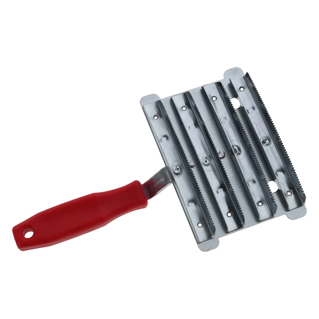 Fém lóápoló kefe 2 tisztítólappal – 9,5 × 14,5 cm – 3. kép