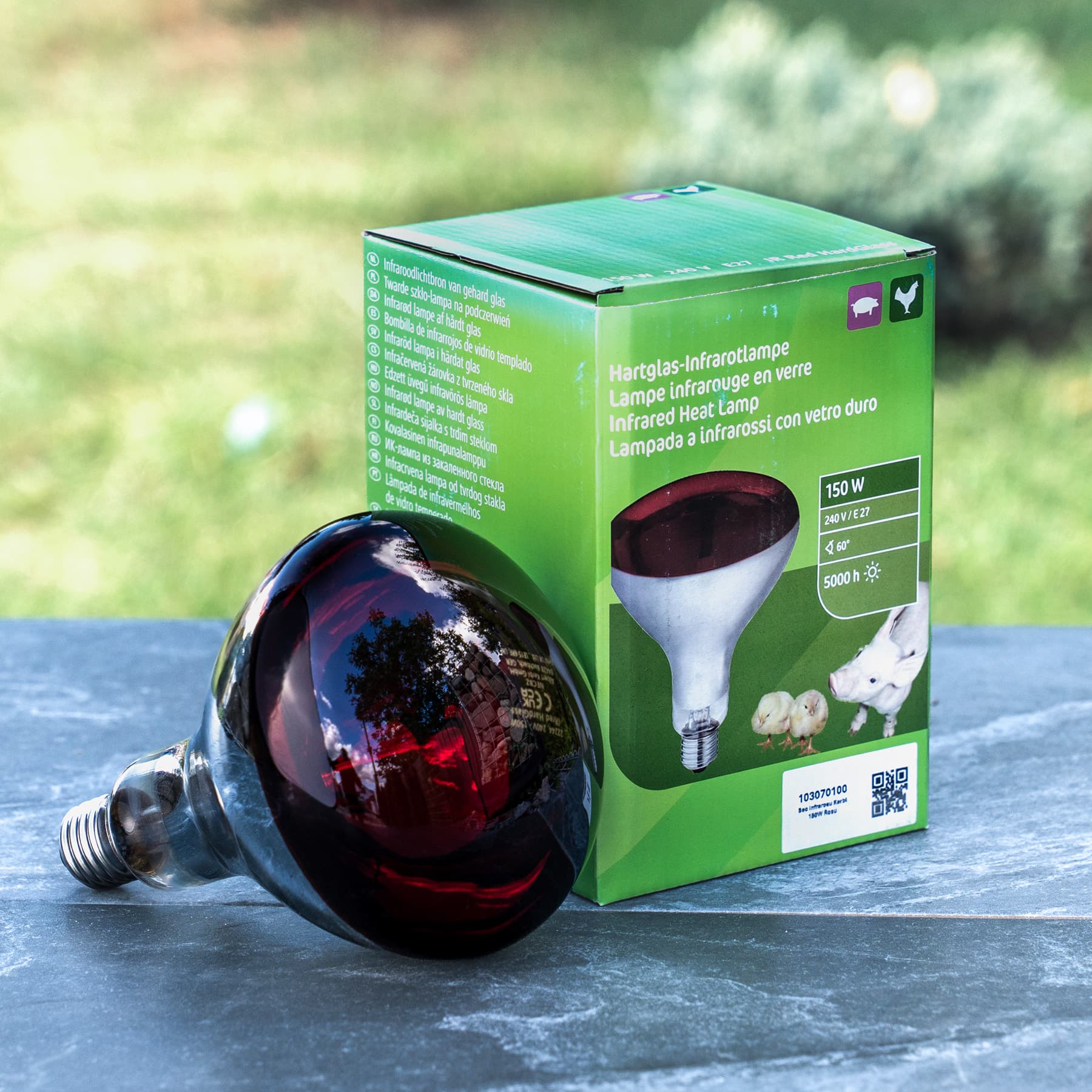 Kerbl 150W piros infralámpa izzó – 4. kép