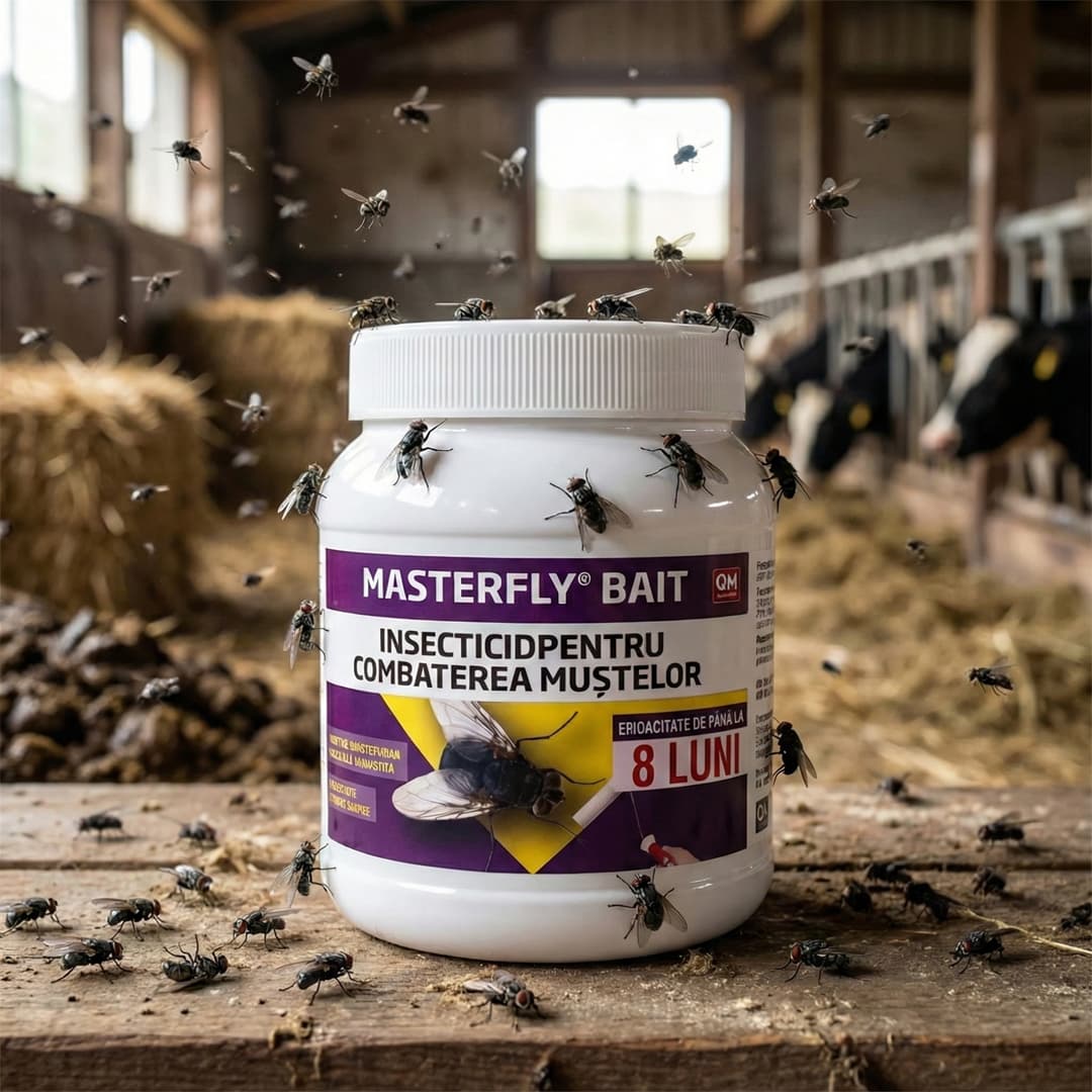 MASTERFLY BAIT professzionális rovarirtó – 125 g, legyek ellen, akár 8 hónapos hatással