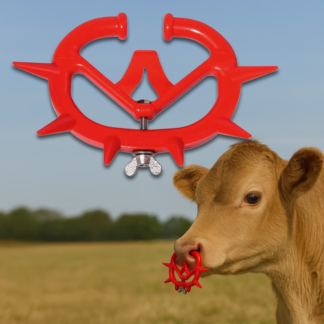 Kis méretű piros szopásgátló orrkarika – 4. kép
