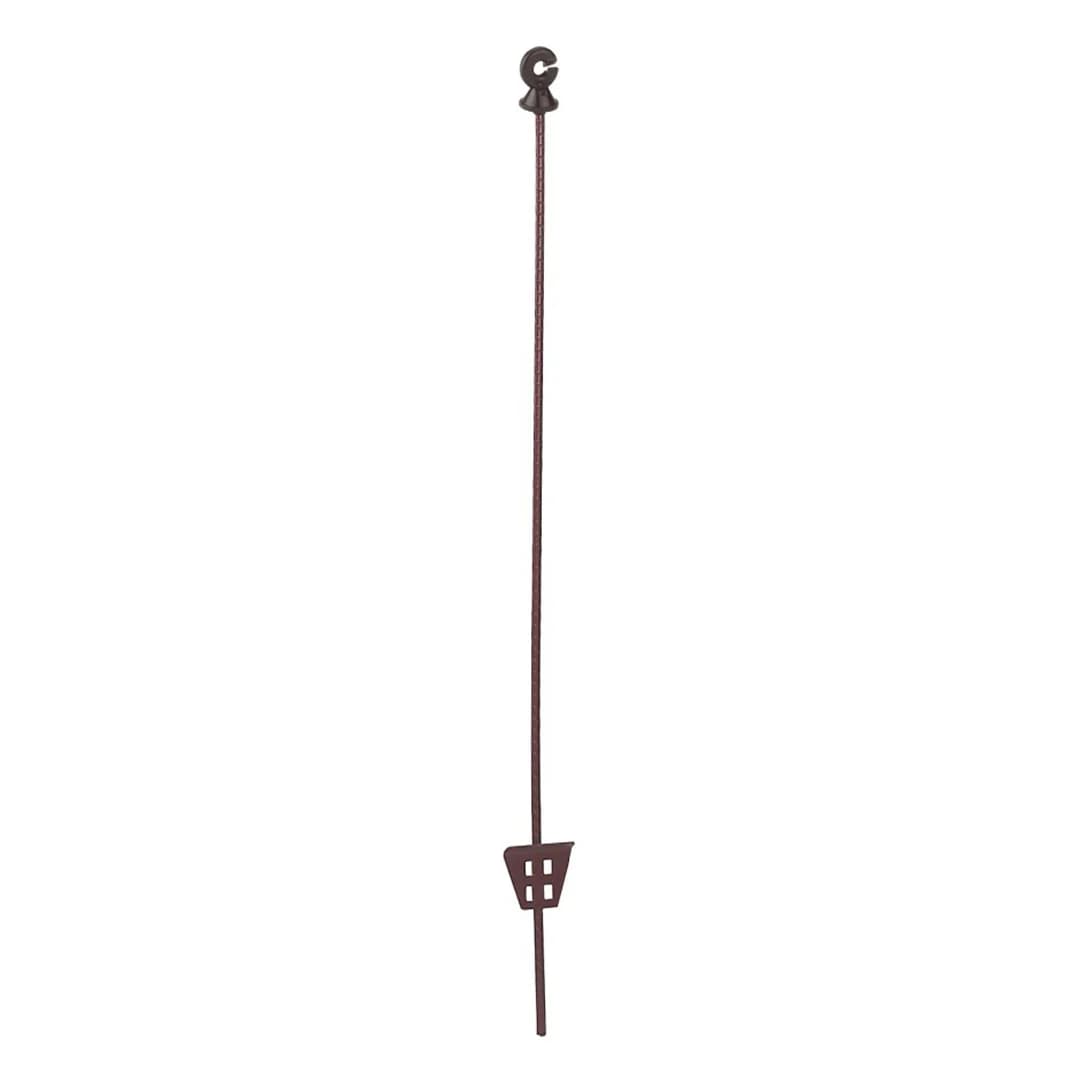 Rugóacél ovális oszlop 11x5mm 106cm barna