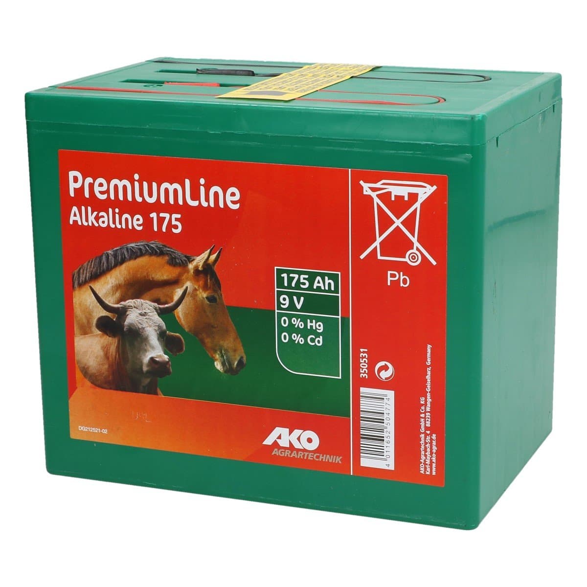 9V 175Ah száraz akkumulátor elektromos kerítéshez Alkaline