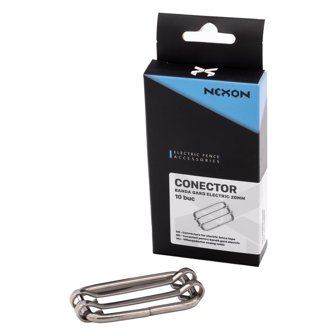 Szalagösszekötő készlet villanypásztorhoz – 13 mm / 20 mm / 40 mm – NEXON - 10 db. – 2. kép