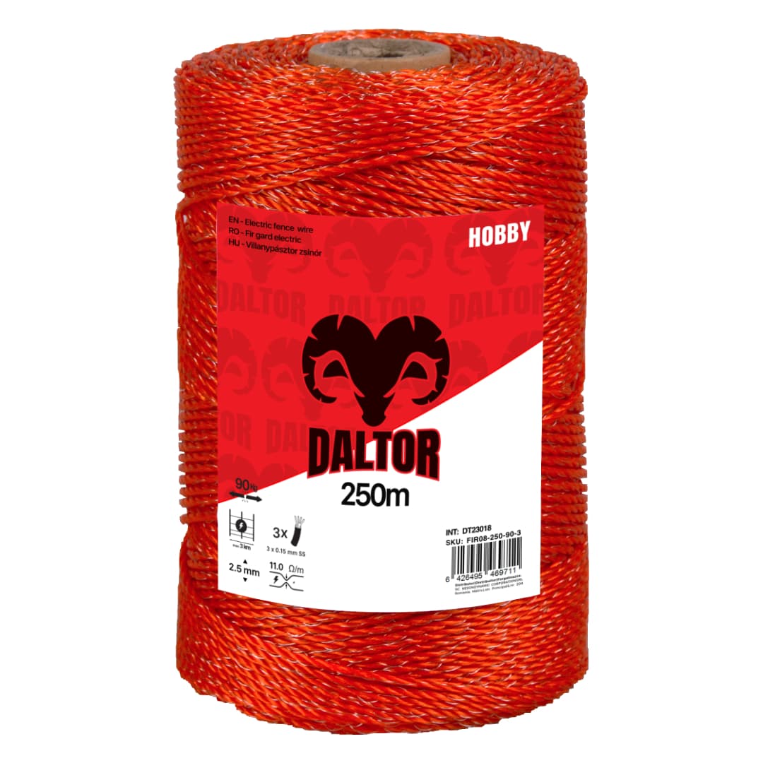 DALTOR HOBBY zsinór 250m 3-fémszálas 90kg