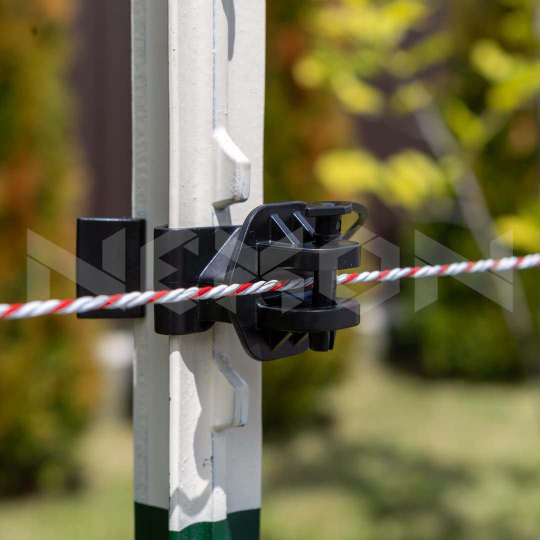 Villanypásztor drótszigetelő T-post NEXON moduláris – fekete – 8. kép