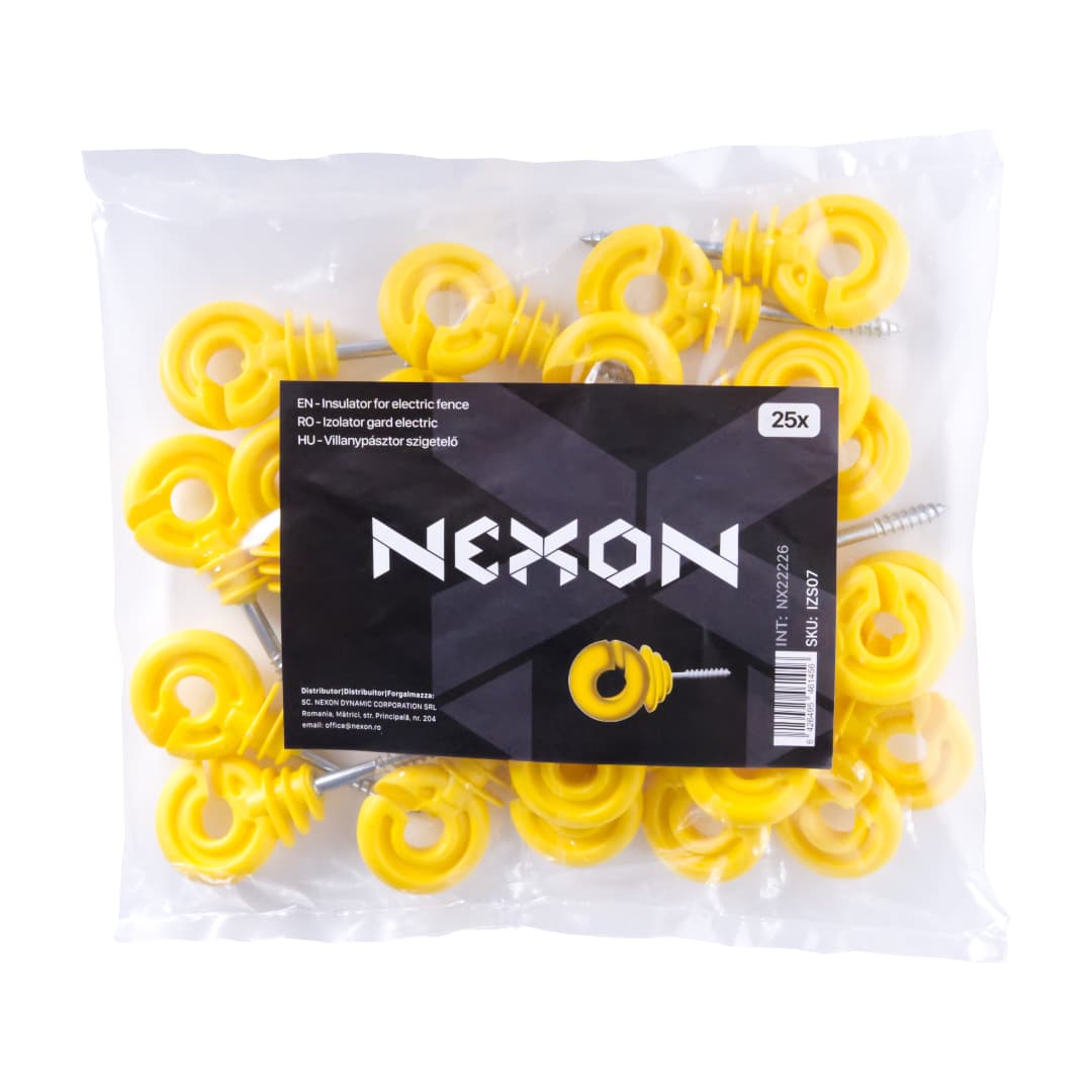 NEXON Sárga gyűrűs szigetelő villanypásztorhoz