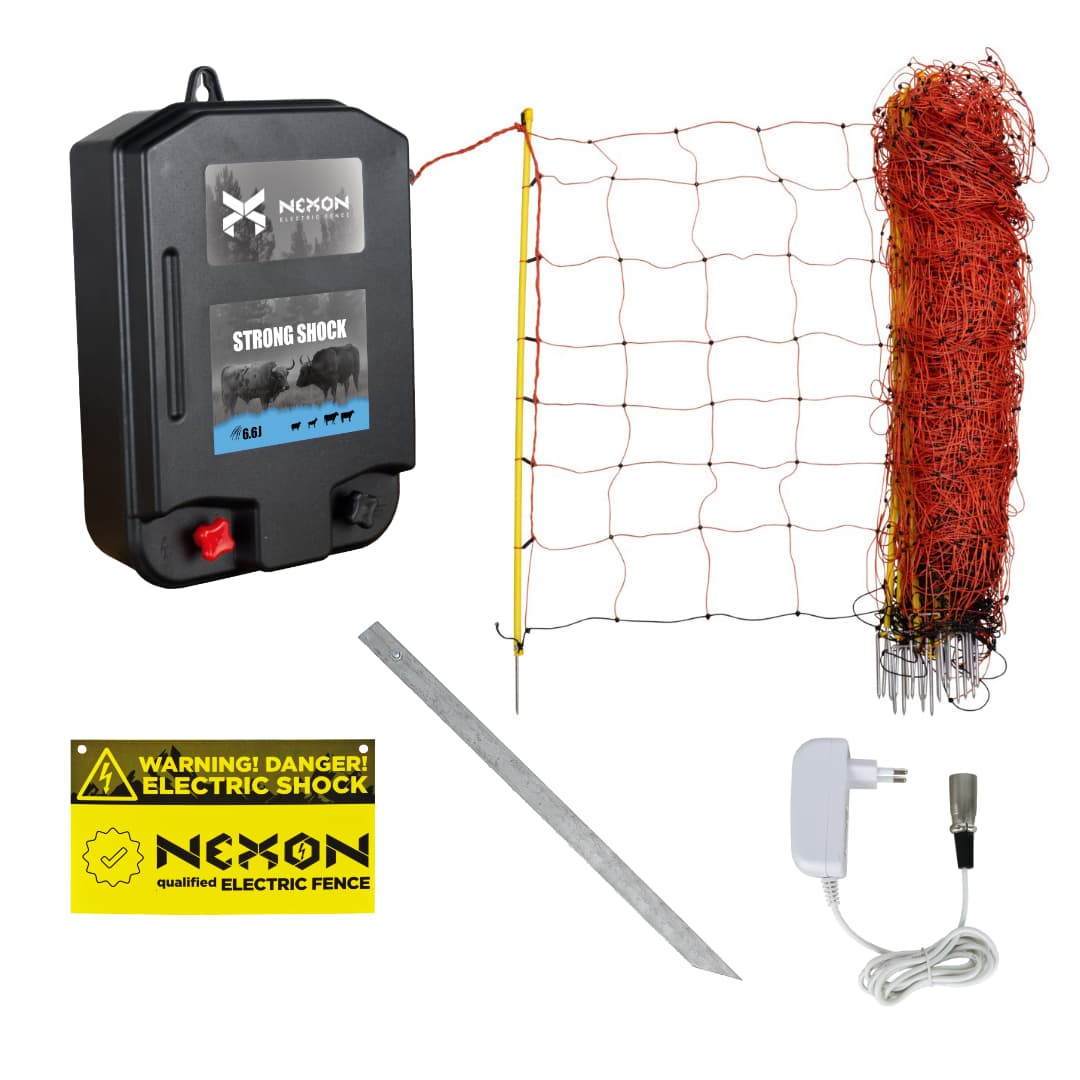 Villanypásztor csomag NEXON StrongShock 6.6J, Háló 50 m