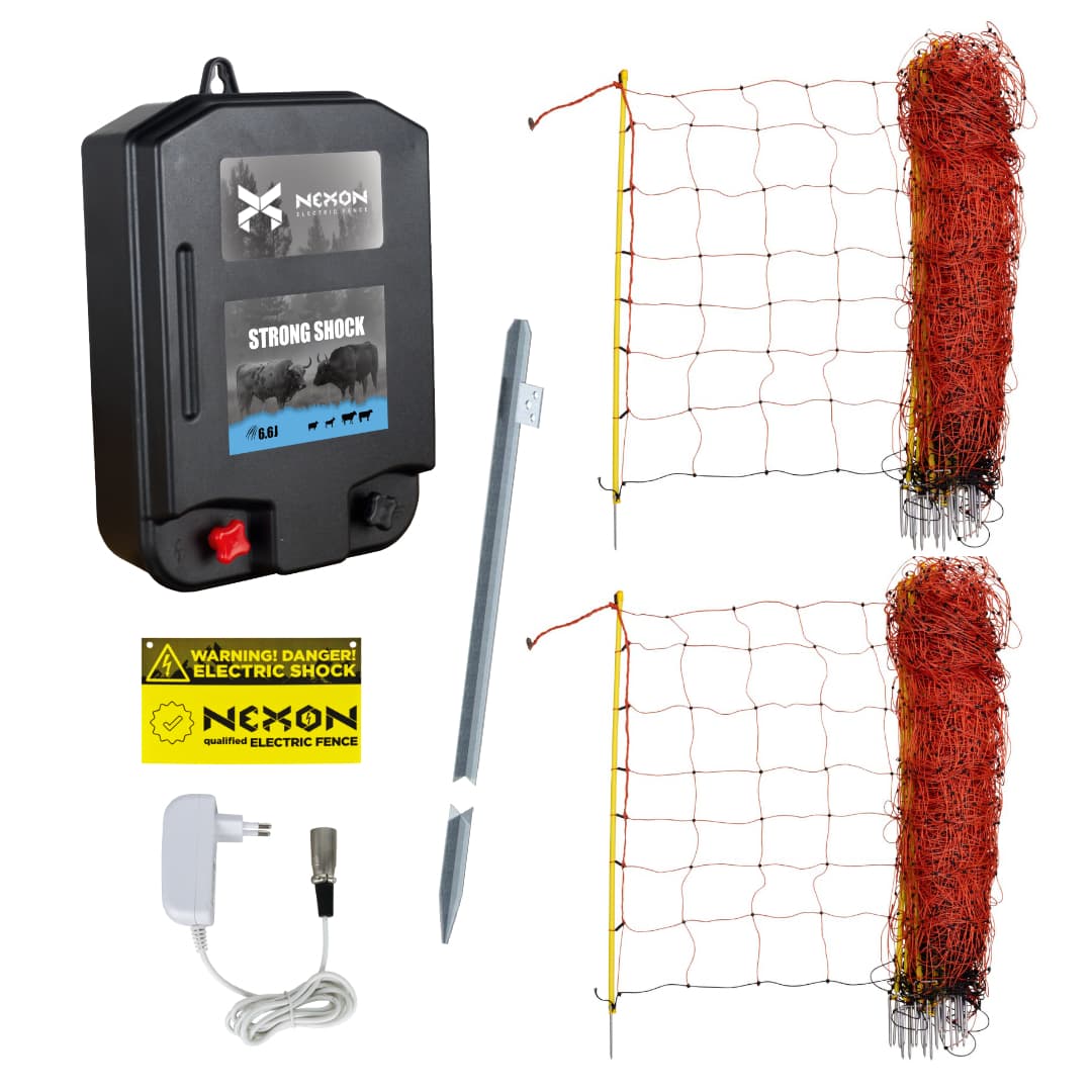 Villanypásztor csomag NEXON StrongShock 6.6J, Háló 100 m – 3. kép