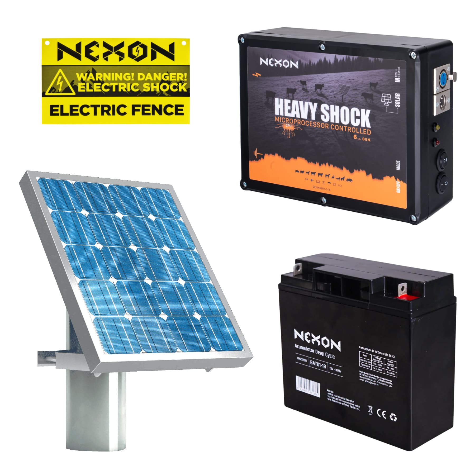NEXON HeavyShock PRO 5.0J napelemes és akkumulátoros készlet – 4. kép
