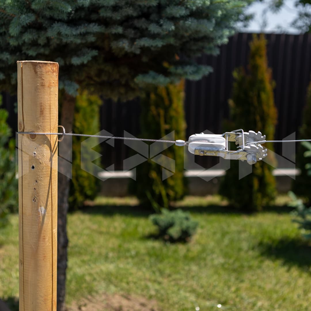 Feszítő szigetelővel és dróttal (cliplock) villanypásztorhoz NEXON – 5. kép