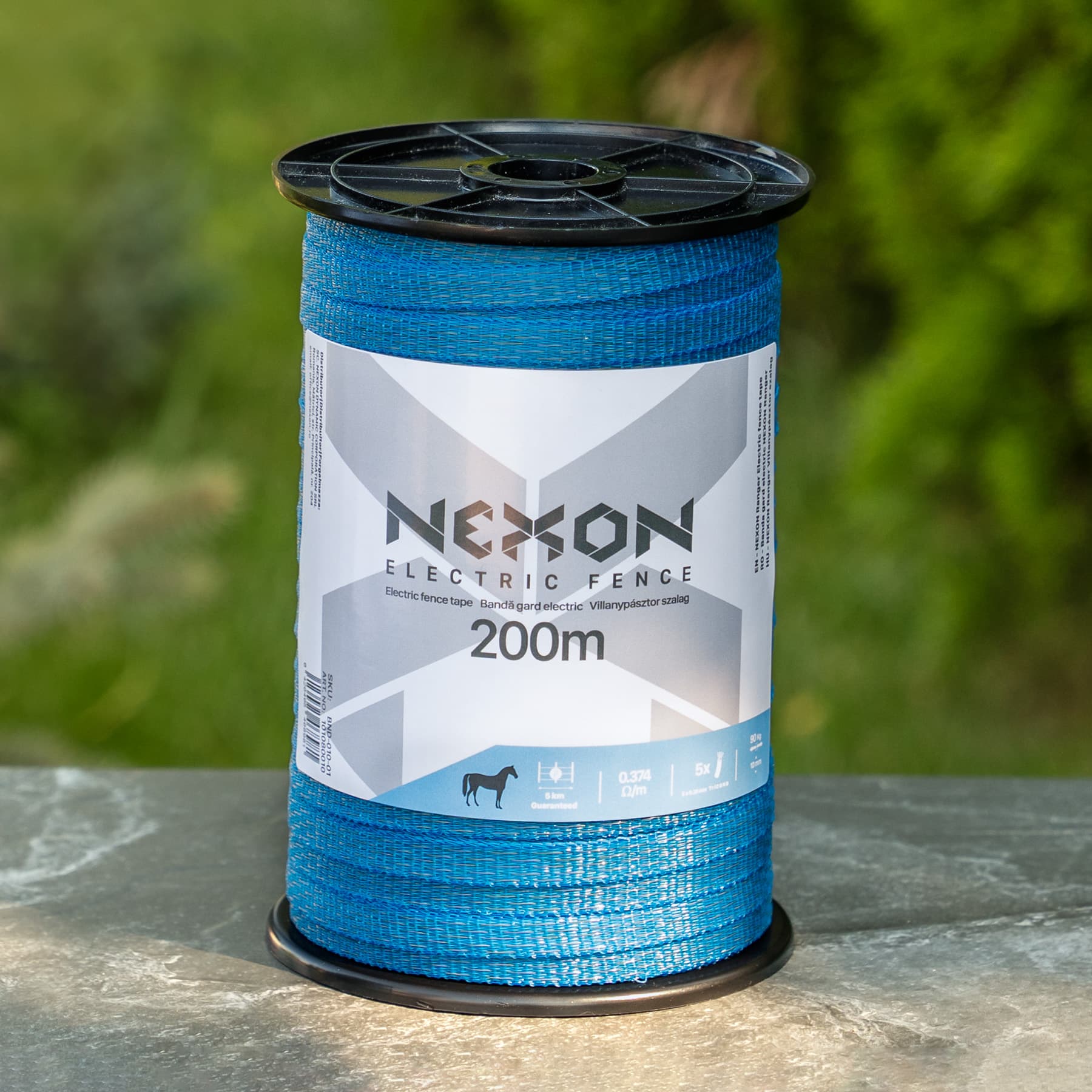 NEXON RANGER Villanypásztor szalag 200m 4 fémszál 80kg – 3. kép