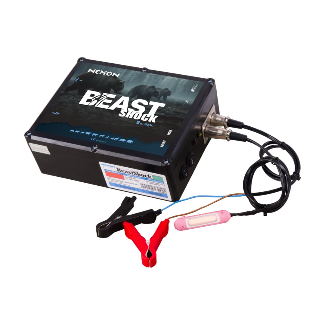 NEXON BeastShock 8.5J napelemes + akkumulátoros készlet