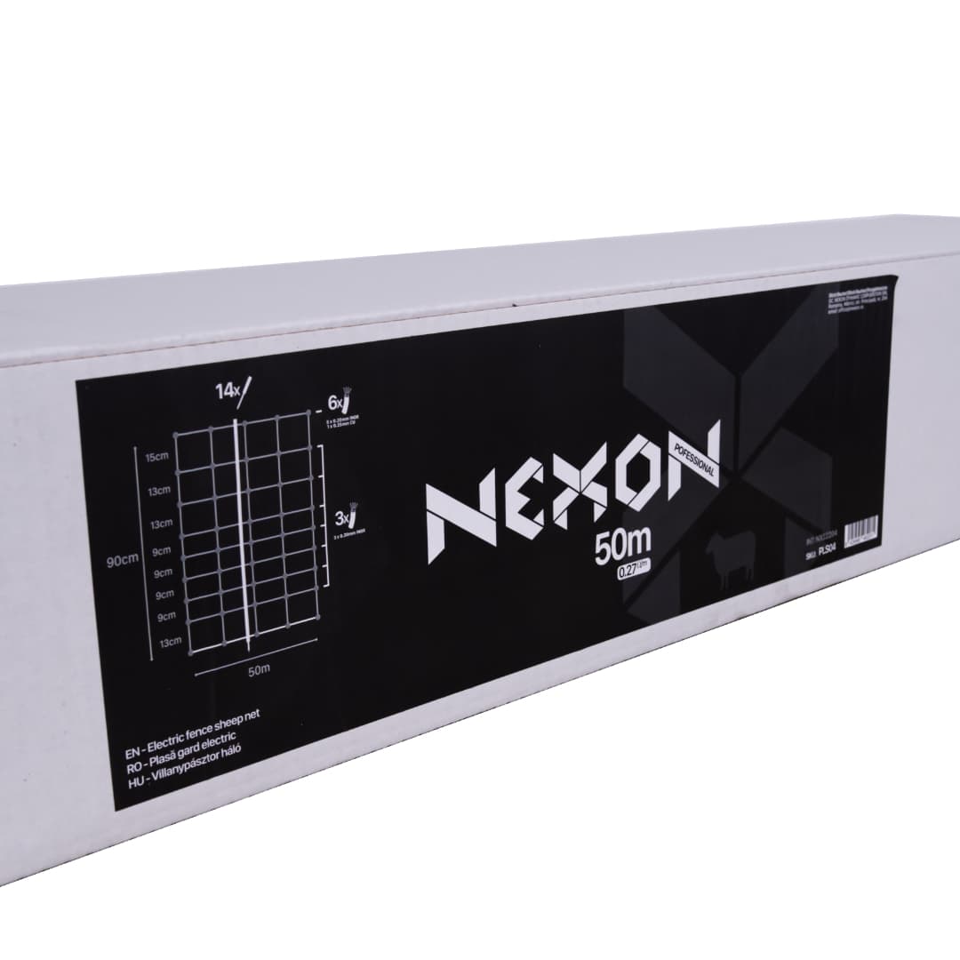 NEXON Villanypásztor Háló, 90 cm Magasság, 50 m Hosszúság – 7. kép