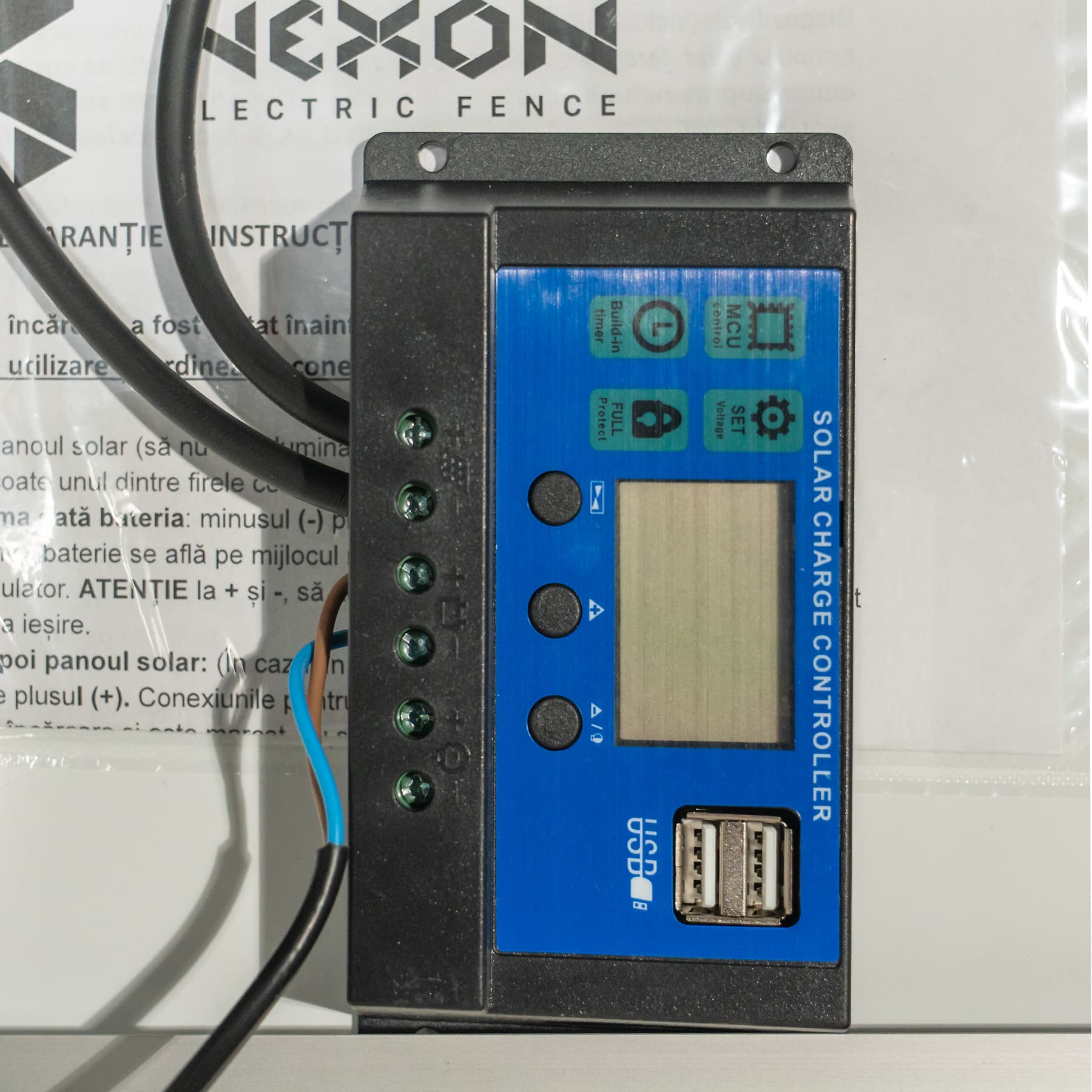 NEXON 50W napelem villanypásztorhoz szabályzóval – 4. kép