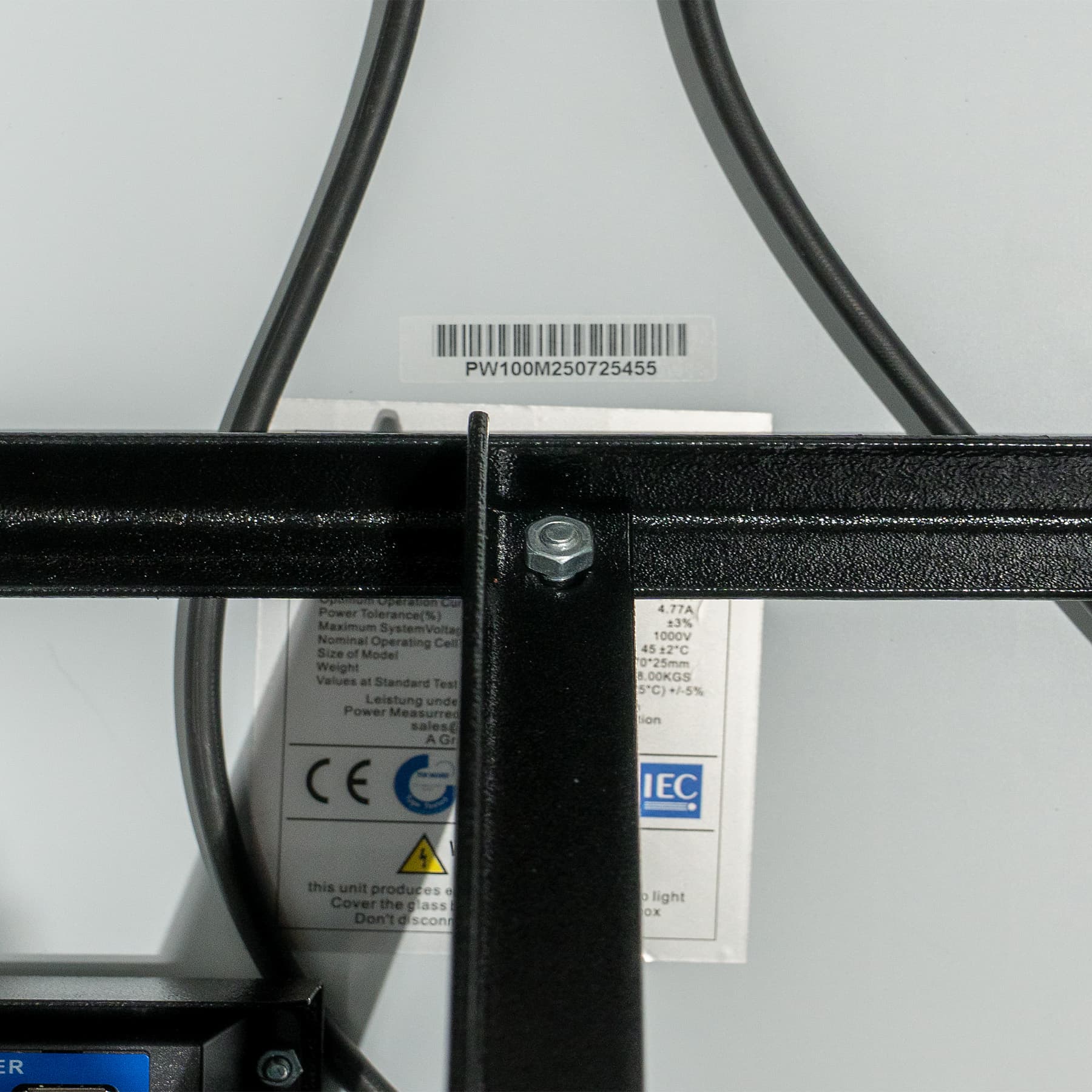 NEXON 100W napelem tartóval és szabályzóval villanypásztorhoz – 6. kép