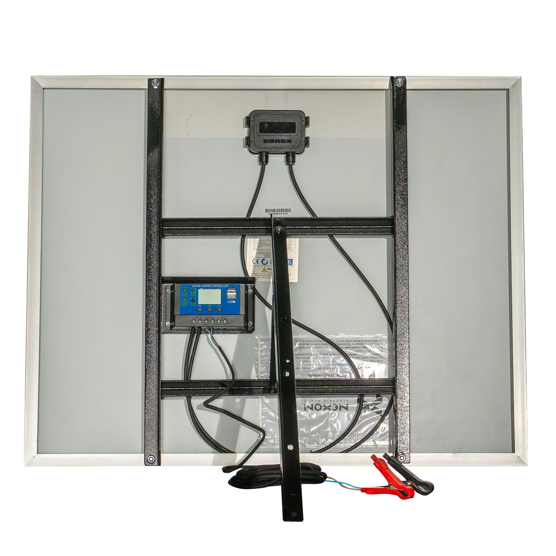 NEXON 100W napelem tartóval és szabályzóval villanypásztorhoz – 4. kép