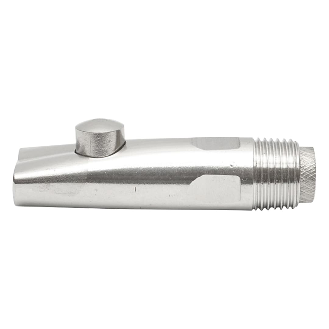 Rozsdamentes acél szopóka golyóval 85x21mm M20 sertés- és borjúitatóhoz – 4. kép