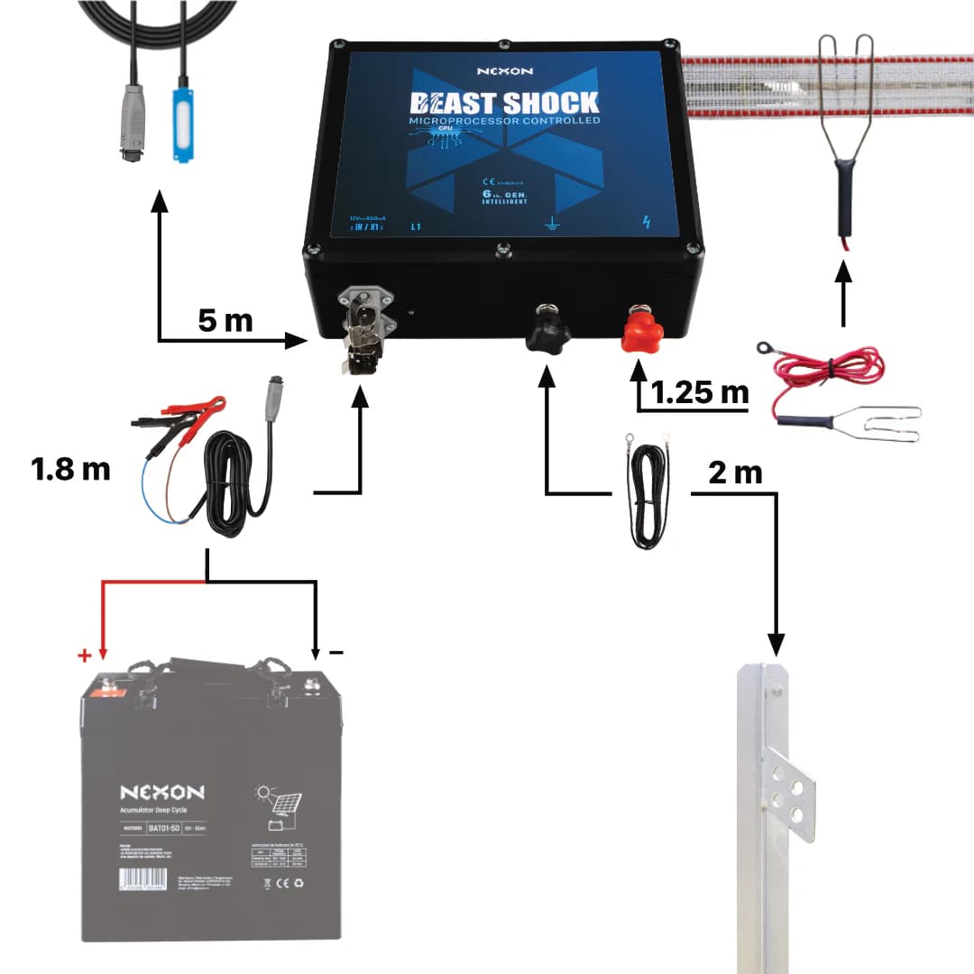 NEXON BeastShock 6th Gen 6J GPS villanypásztor készülék – 5. kép