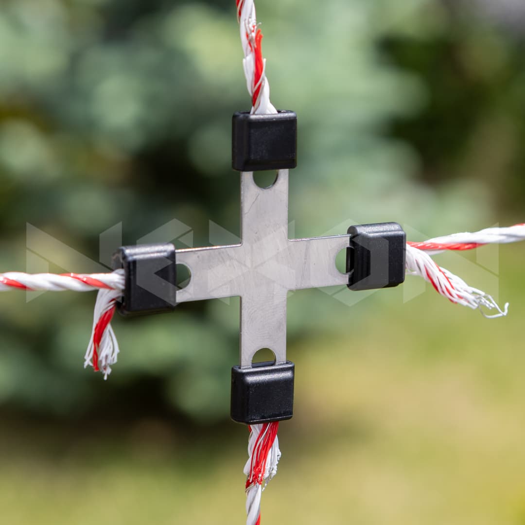 NEXON kereszt csatlakozó villanypásztor zsinórhoz - 3mm – 2. kép