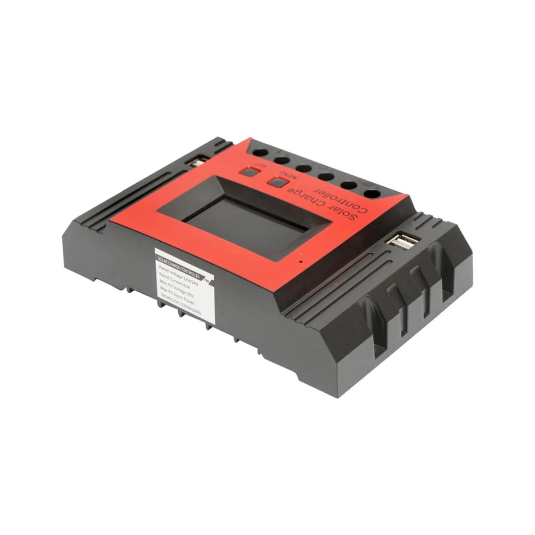 Napelemes töltésszabályzó 12/24V 60A 4 USB porttal – NEXON