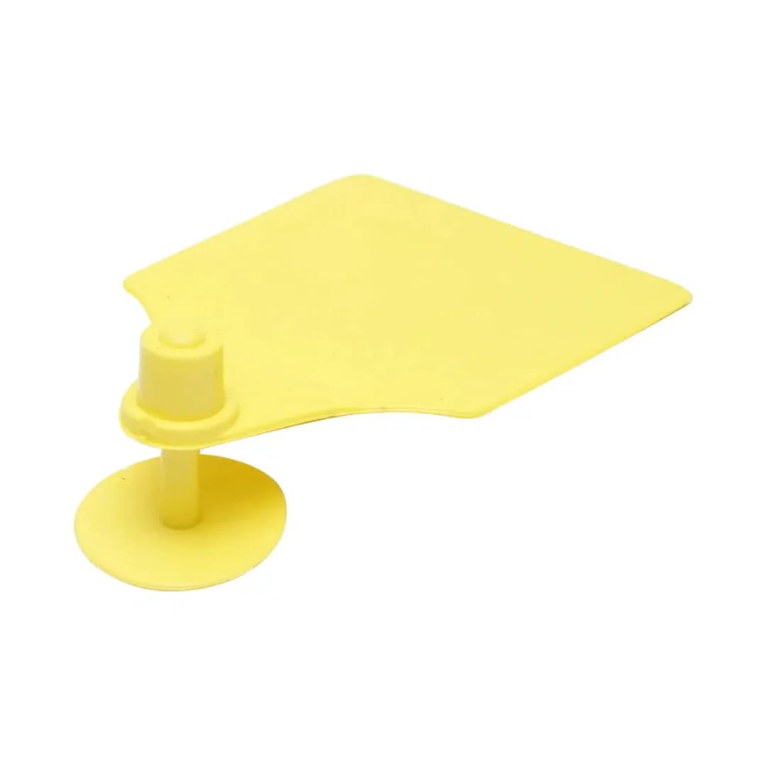 Sárga szarvasmarha füljelzők, 10 db, 64 × 95 mm – 2. kép