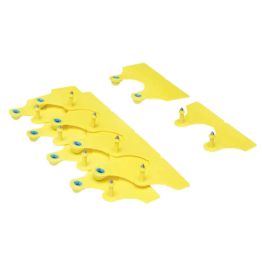Sárga szarvasmarha füljelzők, 10 db, 64 × 95 mm – 5. kép