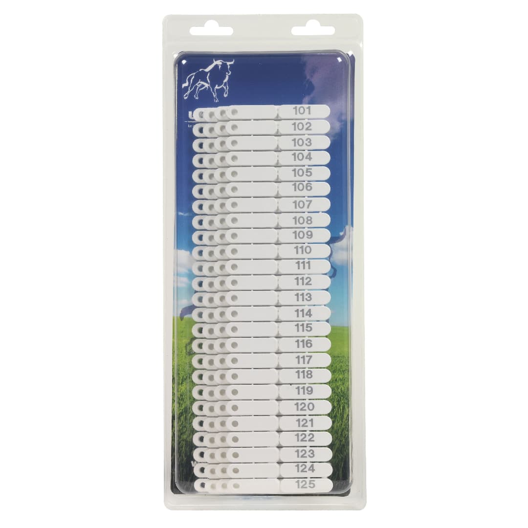 Füljelzők juhok, kecskék és sertések számára - 100 db (Számok 101-200) – 2. kép