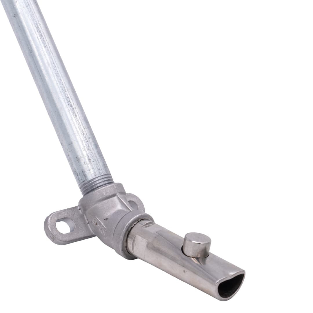 Horganyzott acél cső itatóhoz – 50 cm, 1/2″ (G1/2) menettel – 4. kép