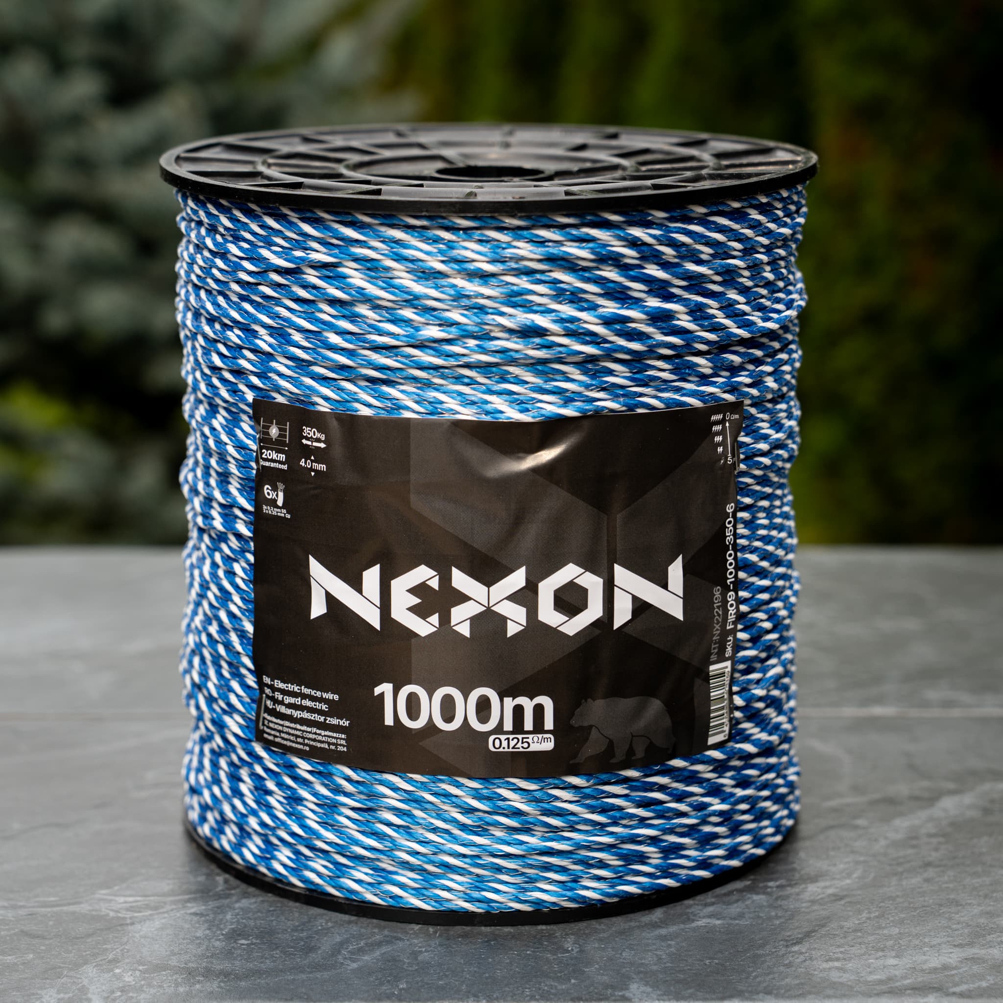 NEXON INDUSTRIAL 1000 m 6 fémszál 350 kg villanypásztor zsinór