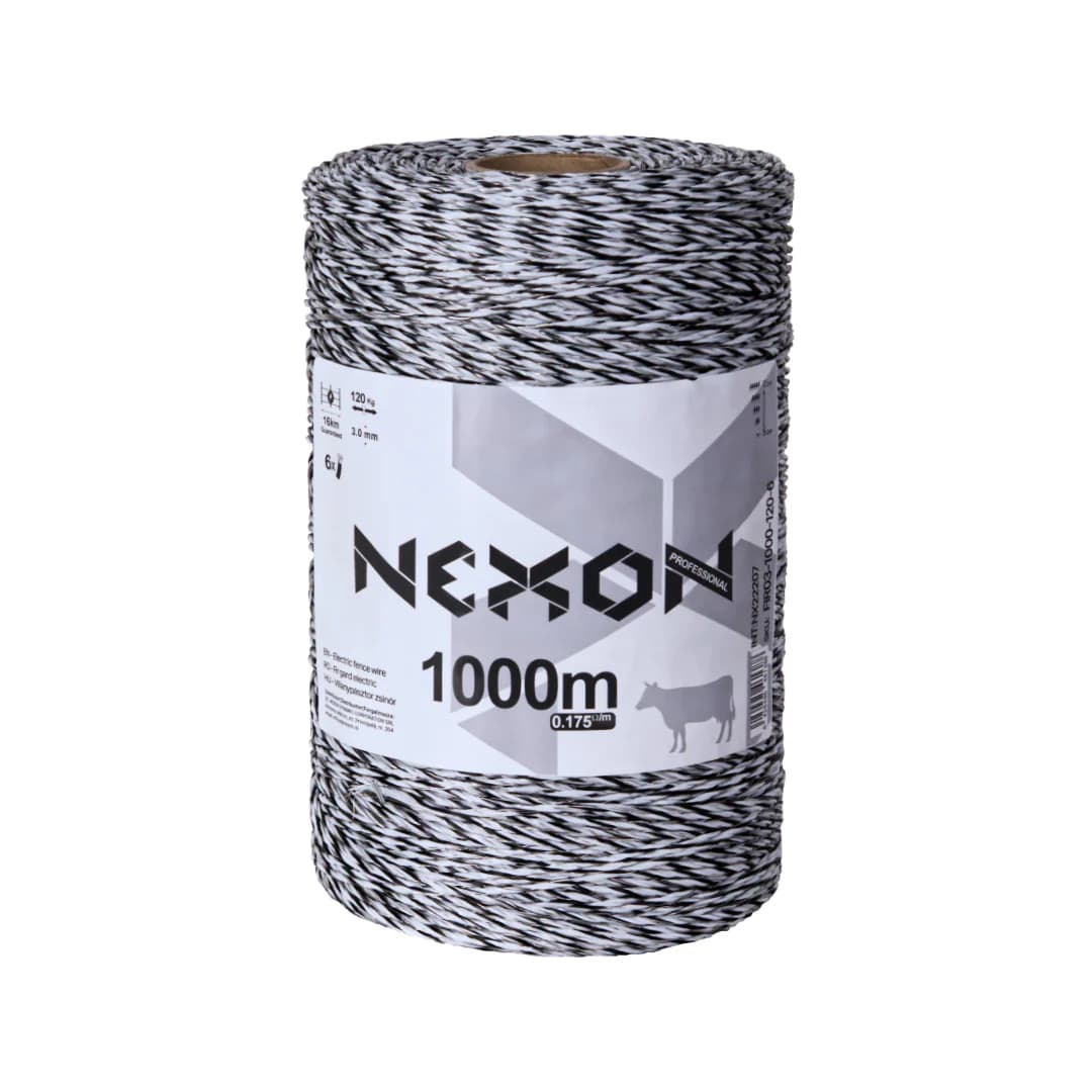 NEXON 1000 m 6 fémszál 120 kg villanypásztor zsinór – 2. kép