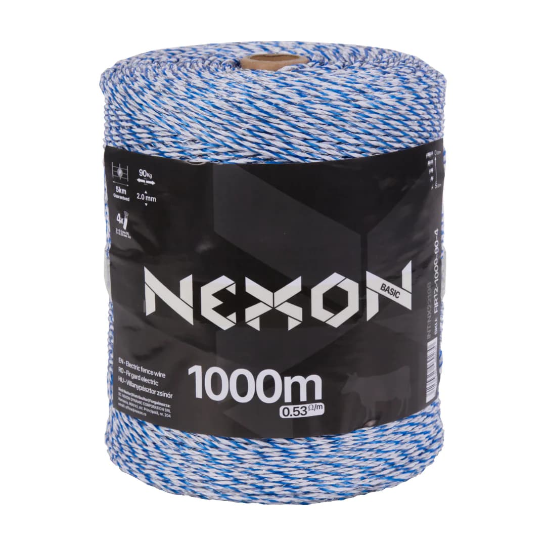 NEXON BASIC 1000 m 4 fémszál 90 kg villanypásztor zsinór – 2. kép