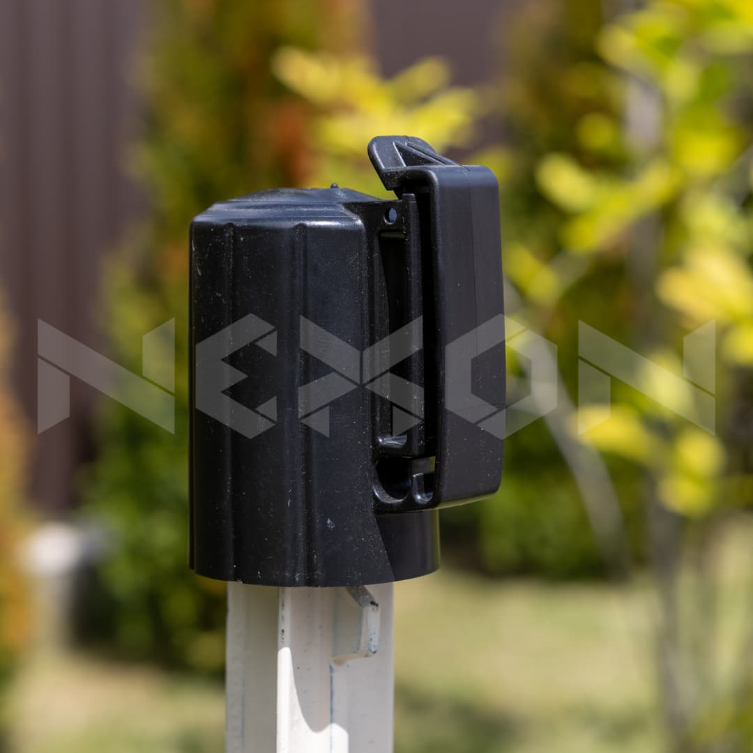 T-Post Oszlopvégi Szigetelő NEXON Modular, Fekete – 2. kép