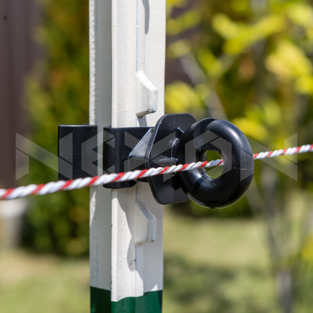 Szigetelő villanypásztor zsinórhoz T-post NEXON moduláris – fekete – 2. kép