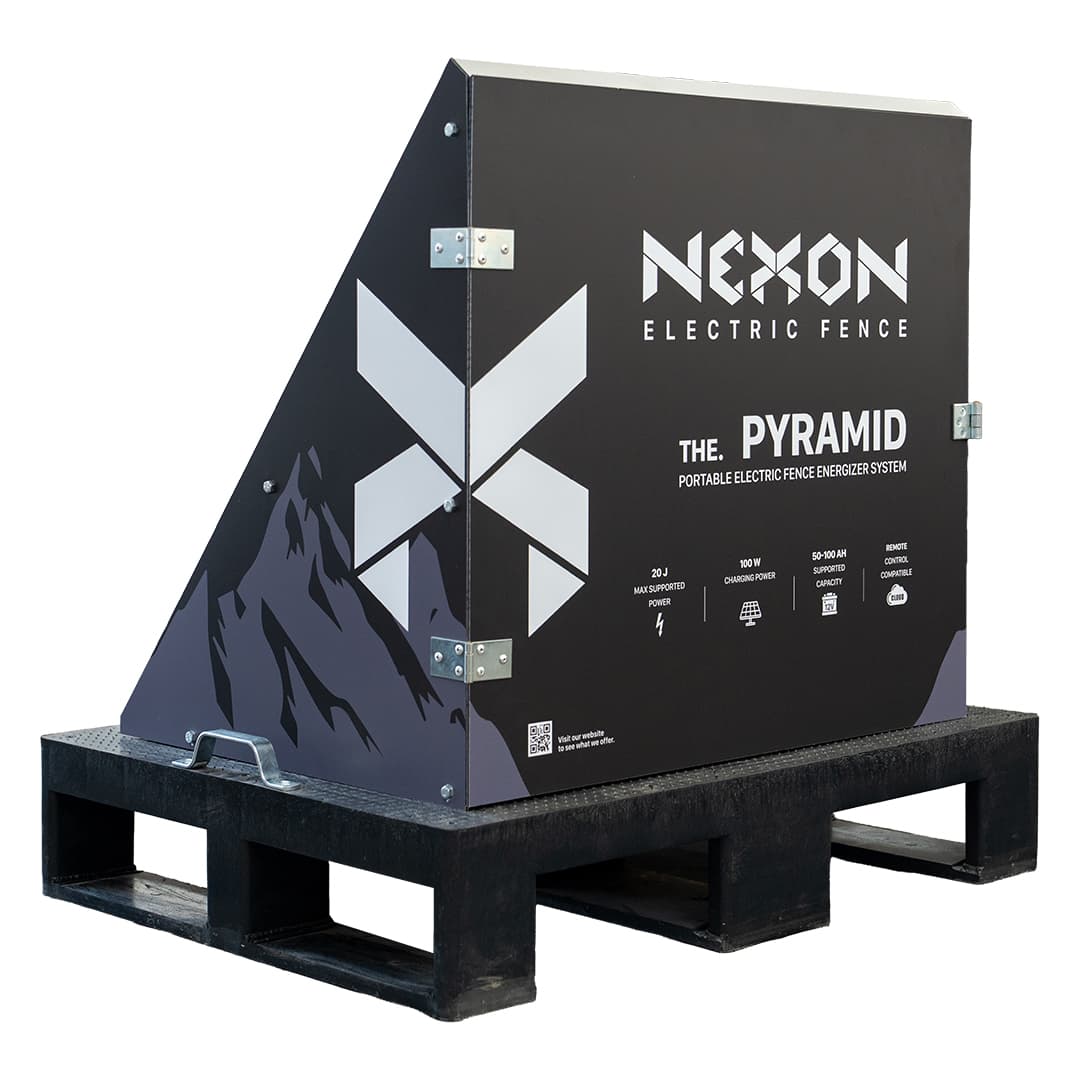 NEXON PYRAMID 10J GPS hordozható villanypásztor napelemmel és akkumulátorral – 6. kép