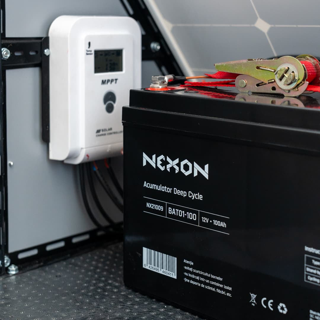 NEXON PYRAMID 10J GPS hordozható villanypásztor napelemmel és akkumulátorral – 9. kép