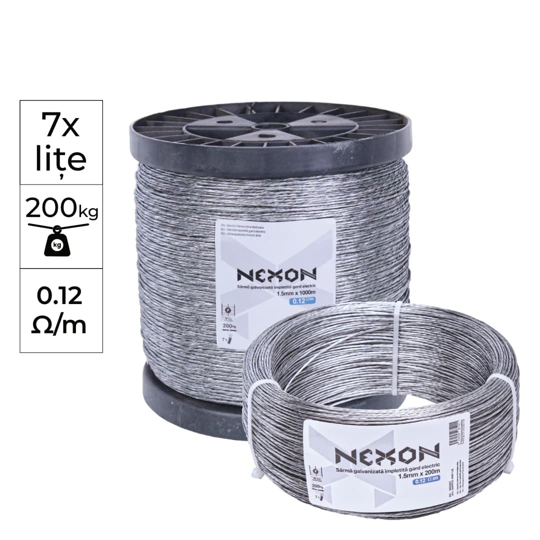 NEXON 1000 m 1.5 mm sodrott villanypásztor drót – 4. kép