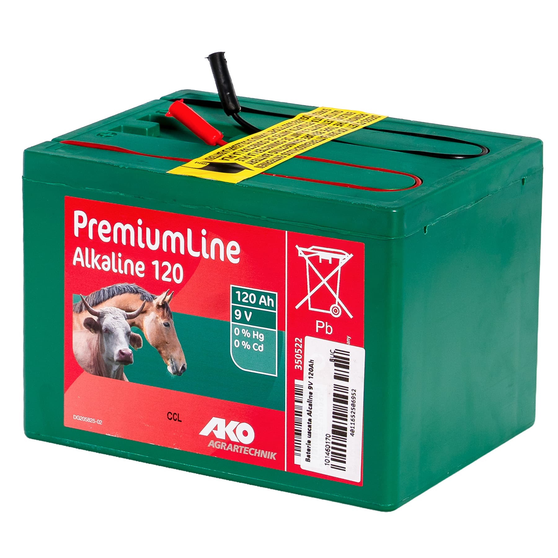 9V 120Ah száraz akkumulátor elektromos kerítéshez Alkaline – 3. kép