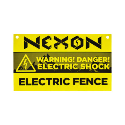 Villanypásztor figyelmeztető tábla NEXON