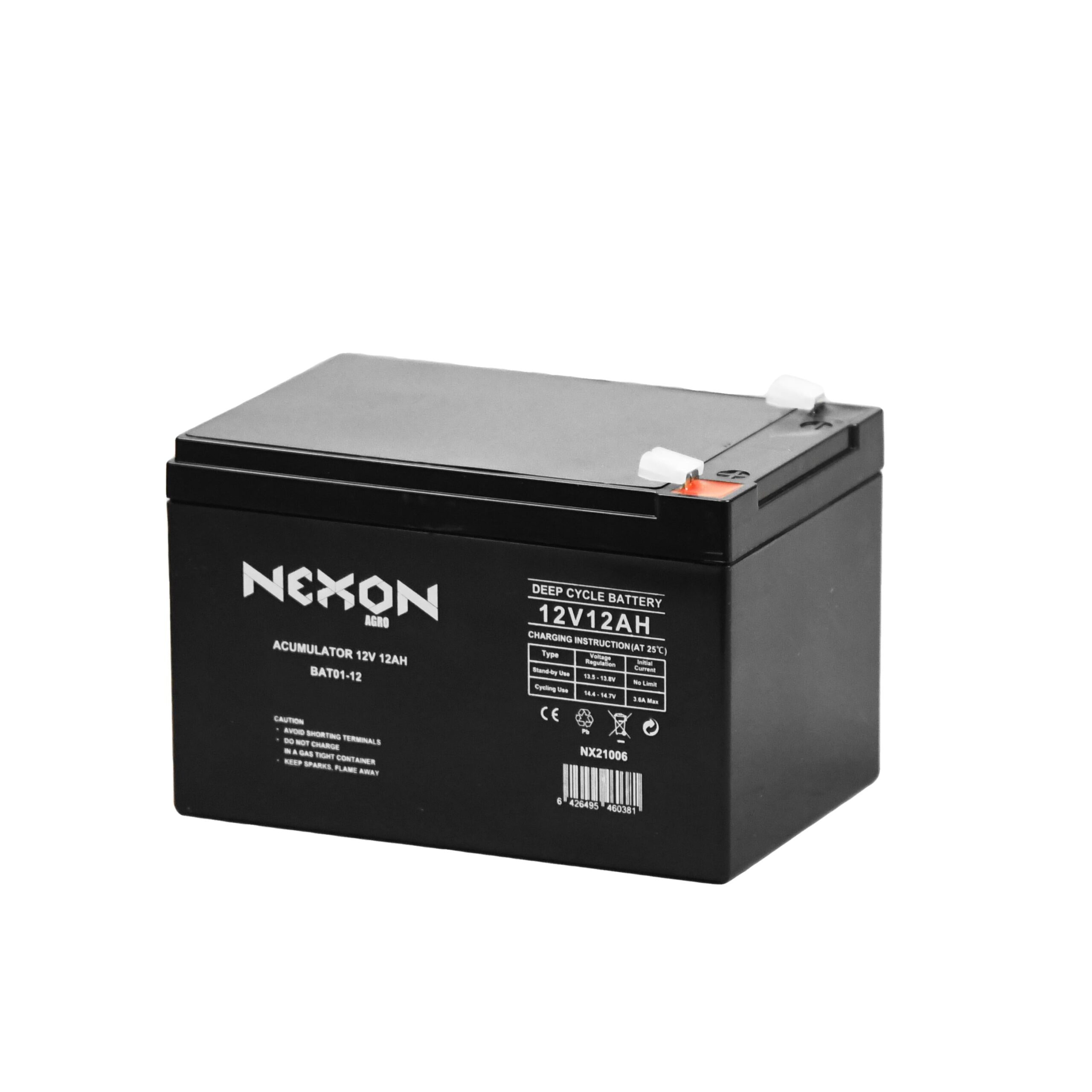 Ólomsavas akkumulátor napelemhez, 12V 12Ah NEXON