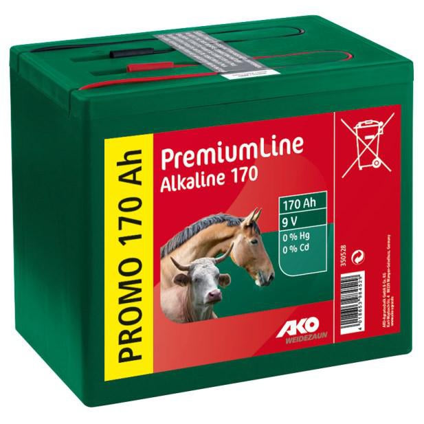 9V 170Ah száraz akkumulátor elektromos kerítéshez Alkaline