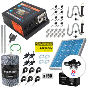 Villanypásztor csomag NEXON HeavyShock PRO 2.5 J 12V+ Napelem és 1000m zsinórral