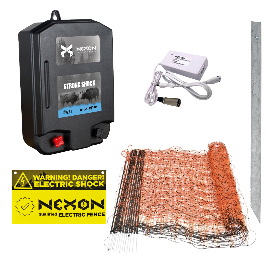 Teljes villanypásztor készlet NEXON Simple 6.6J 12V, 50m hálóval