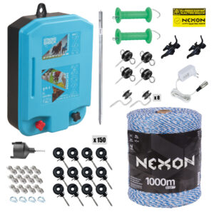 Teljes villanypásztor készlet NEXON StrongShock 7.5J, 1000m zsinórral és tápegységgel