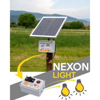 NEXON LIGHT 50W-os napelemes rendszer 12V/17Ah-s szabályozóval és akkumulátorral