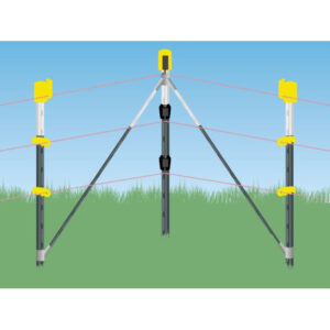 NEXON MODULAR INDUSTRAL Villanypásztor T-Post sarok készlet