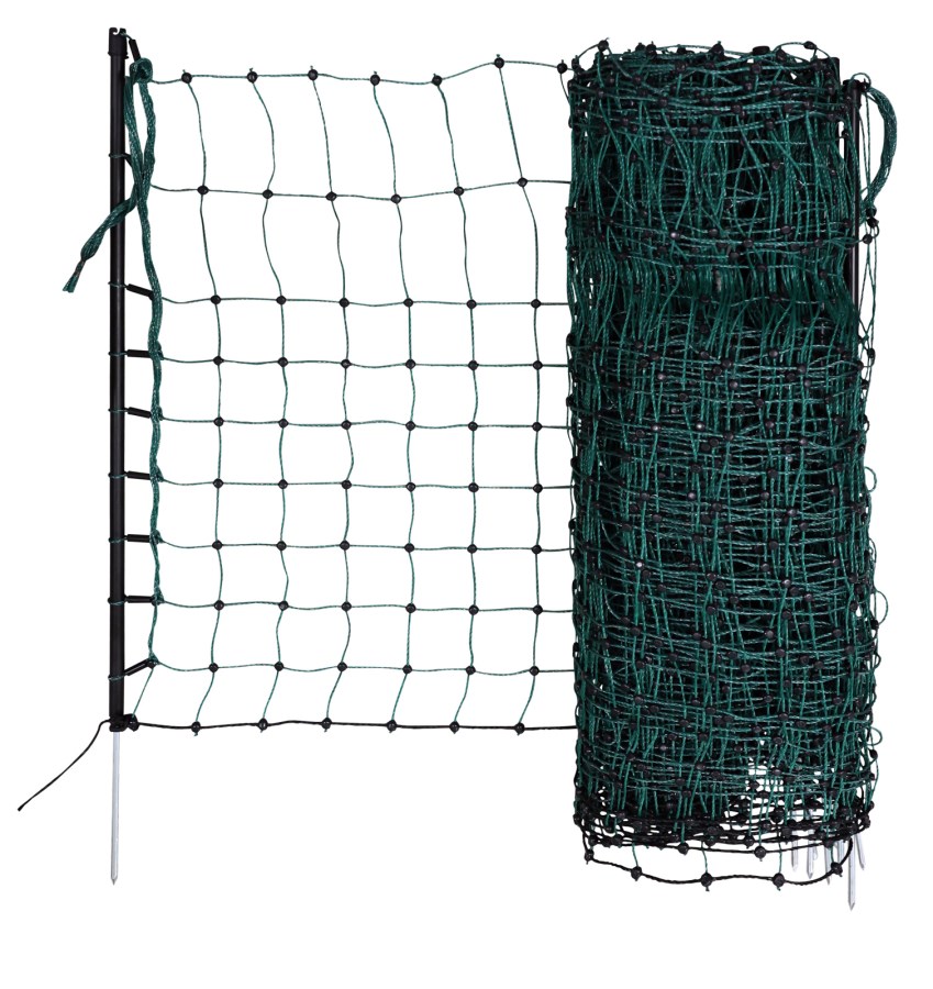 Nyúlháló 50 m – 65 cm, villamosítható, zöld/fekete