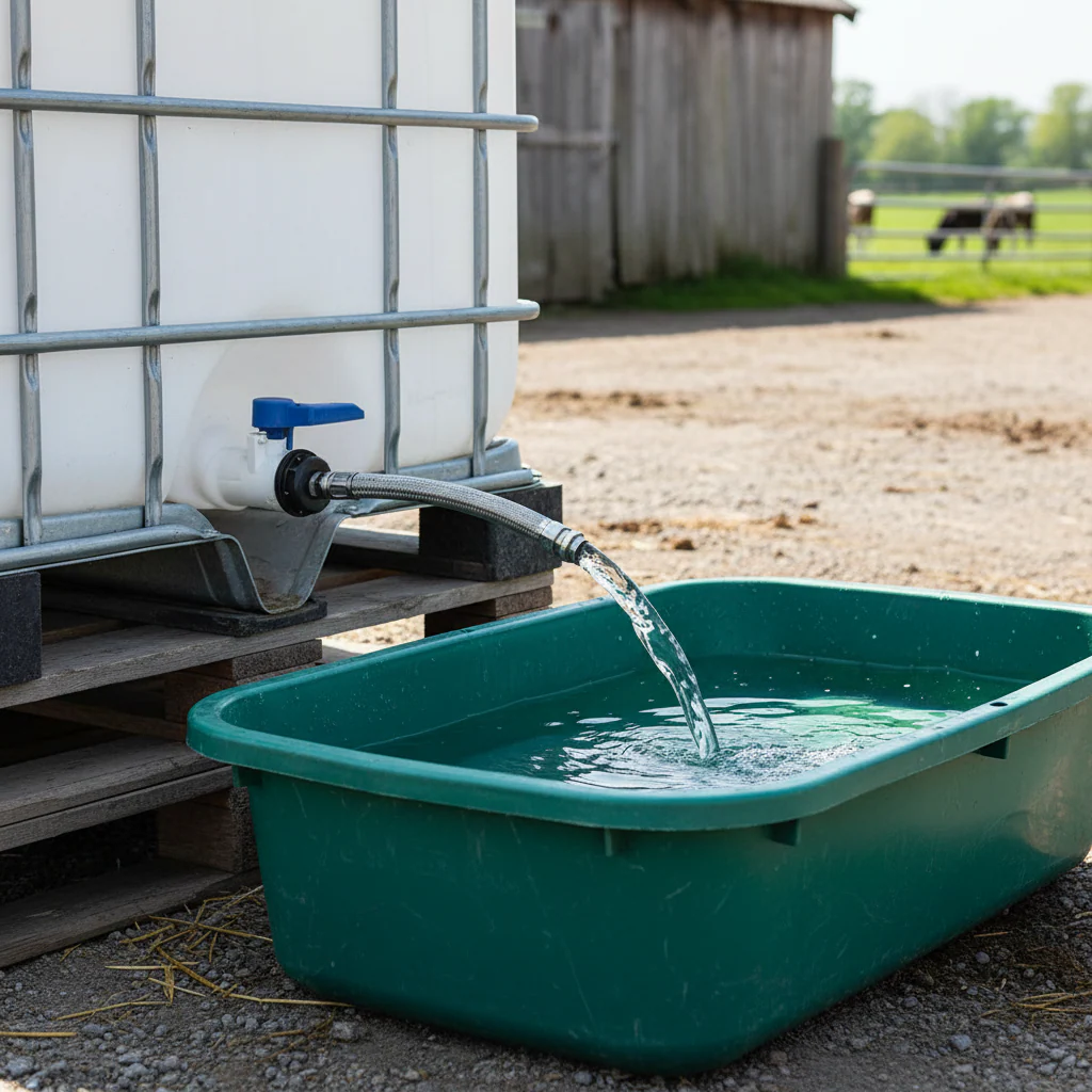IBC tartály csatlakozókészlet – 70 cm erősített tömlő